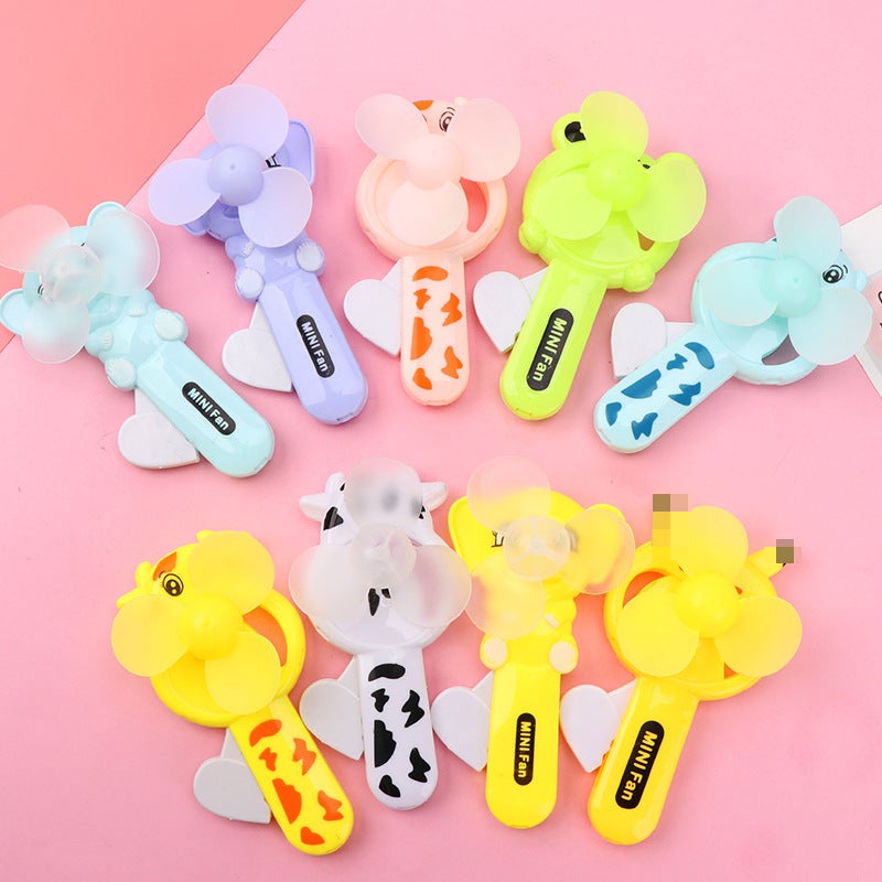 Creative Mini Hand Pressure Small Fan Cartoon Handheld Toy Hand Roll Children Students Small Gift Gift Stall Sale - Image 4